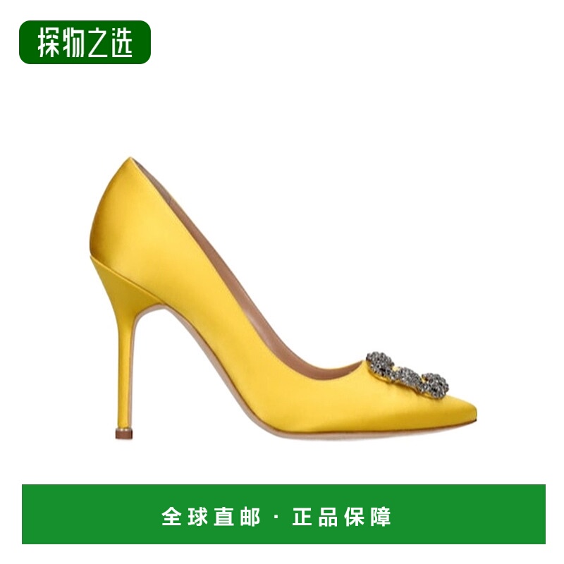 香港直邮Manolo Blahnik Hangisi 缎面高跟鞋 73I-0C4008