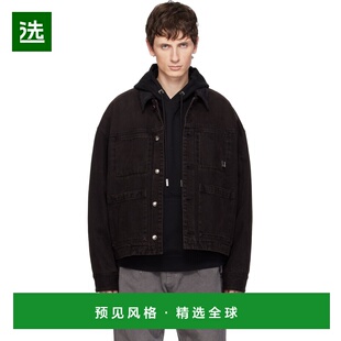 1h可退 香港直邮Wooyoungmi 吴阳米 男士 棕色 Tin Washed 牛仔夹