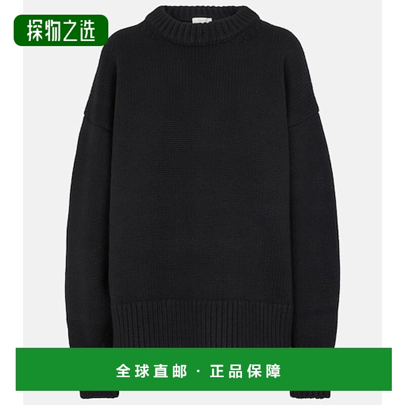 1h可退 香港直邮The Row 女士 Ophelia 羊毛羊绒毛衣 black黑色