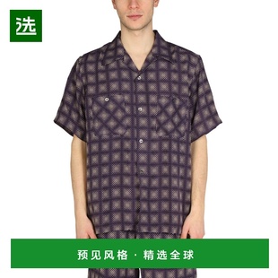 1h可退 香港直邮Needles 男士 格纹印花衬衫 KP087ADOTOMBRE