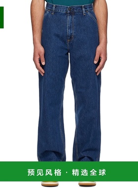 1h可退 香港直邮CARHARTT WIP 男士 蓝色 Single Knee 牛仔裤 I03