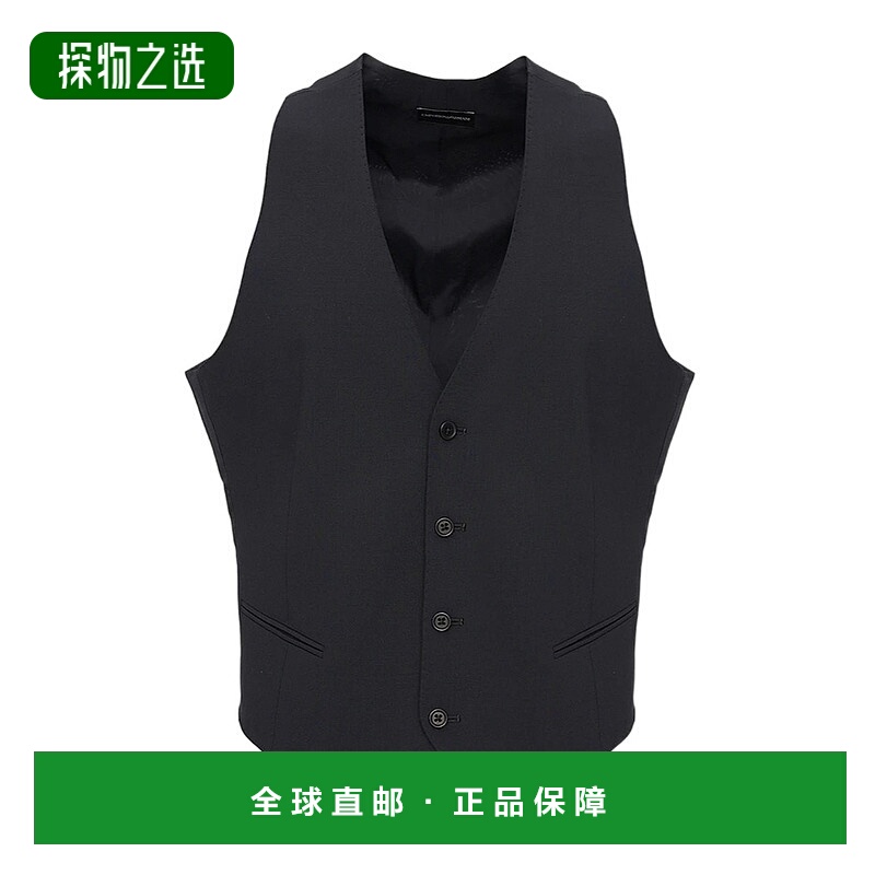 香港直邮Emporio Armani 单排扣马甲 01J0G001506