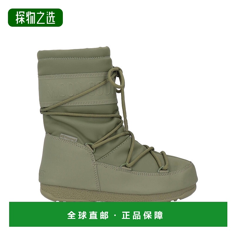 香港直邮moon boot 月亮靴 女士 脚踝靴 green绿色 舒适时尚