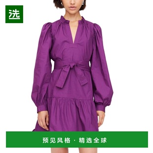 1h可退 【美国直邮】Marie Oliver Nella 连衣裙 深梅紫色 女装