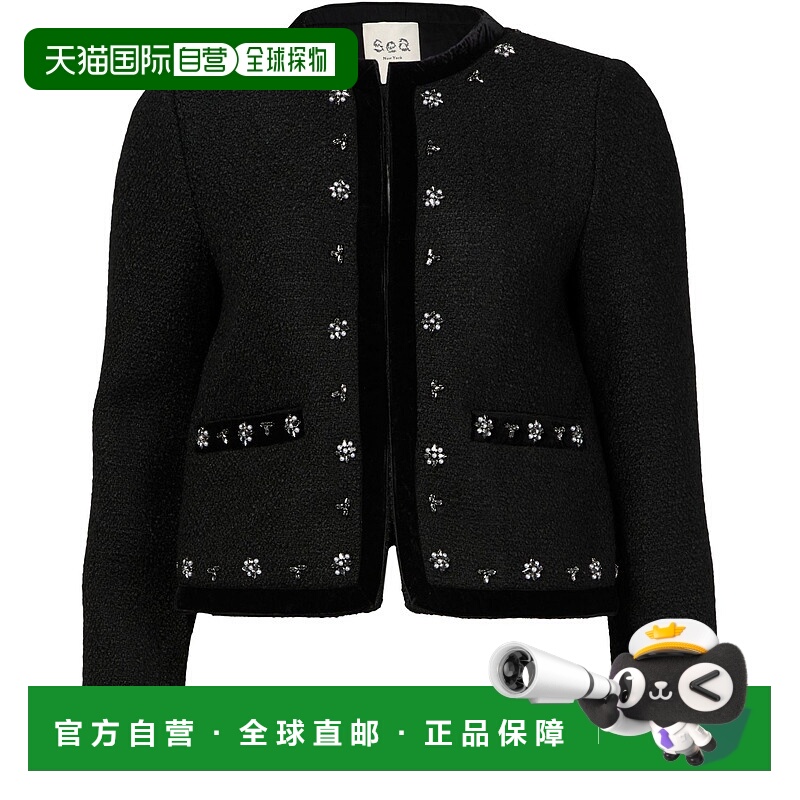 香港直邮SEA 海洋 女士 Caryl 串珠夹克 black黑色 舒适时尚