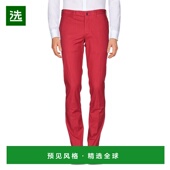 舒适时尚 1h可退 休闲长裤 red红色 香港直邮Incotex 男士