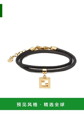 香港直邮FENDI 女士手链手镯 8AL293AH9WF0A1F CO 黑色 FF TUBOLA