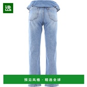 香港直邮MSGM 浅蓝色 AW2020 女士休闲裤 2941MDP40L20772484