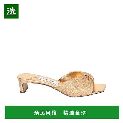 香港直邮Jimmy Choo 方头高跟凉鞋 J000174370一脚蹬
