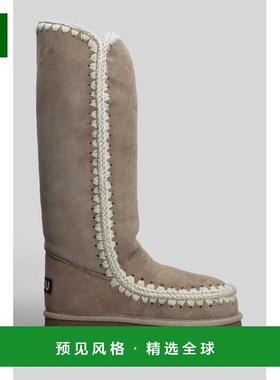 香港直邮MOU 女士雪地靴 431739FW101002A AW2025 深棕色 Mou Esk