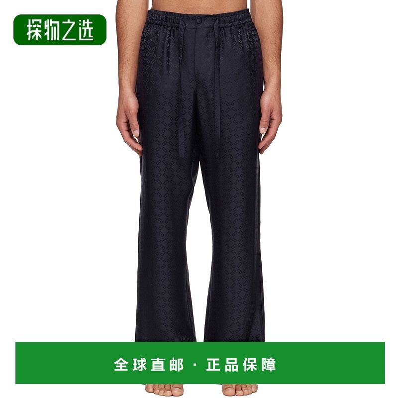 香港直邮Givenchy 纪梵希 男士 海军蓝 Monogram 72 Jacquard 睡
