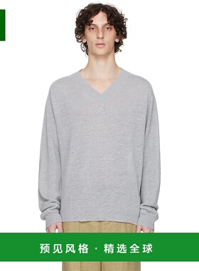 1h可退 香港直邮Our Legacy 男士 蓝色 Rue V-Neck 针织衫 M2253R