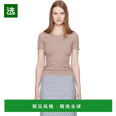 香港直邮Baserange 女士 棕色 Iso Polo 衫 TTITRCRSP26Brown