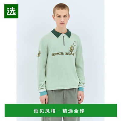 1h可退 香港直邮Brain Dead 男士 Lex 半拉链运动衫 F24O12003934