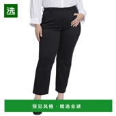 美国直邮 黑色直筒牛仔裤 NYDJ 1h可退 Plus Bailey 女装