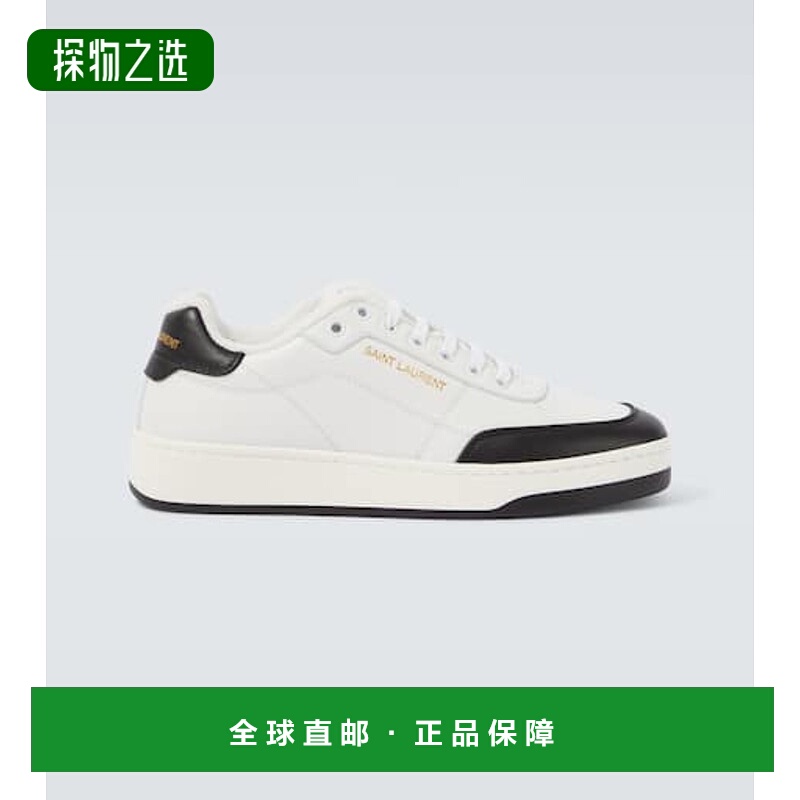 1h可退 香港直邮Saint Laurent 圣罗兰 男士 SL61 皮质运动鞋