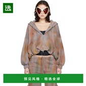 香港直邮Collina Strada 灰色 1h可退 Zip 女士 Gathered 连帽