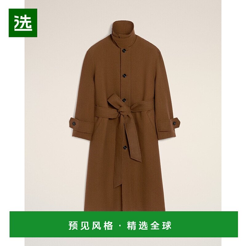 香港直邮Ami Paris 男士 连腰带风衣大衣 UJK816WV0078防水