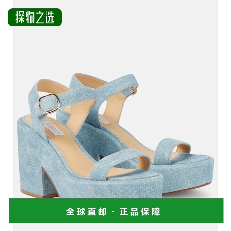 香港直邮Gabriela Hearst 女士 Iman 牛仔布防水台凉鞋