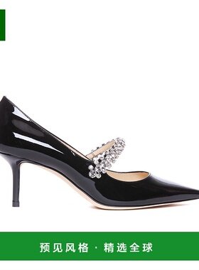欧洲直邮JIMMY CHOO 女士玛丽珍鞋高跟鞋BINGPUMP65PATBLACK