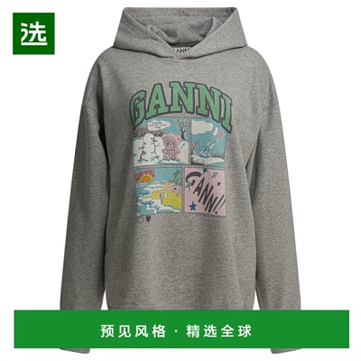 1h可退 香港直邮GANNI 女士针织衫 A1060034920GREY SS2026 灰色