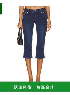 1h可退 香港直邮Miaou 女士 Kelly 七分裤 1064DENING blue蓝色