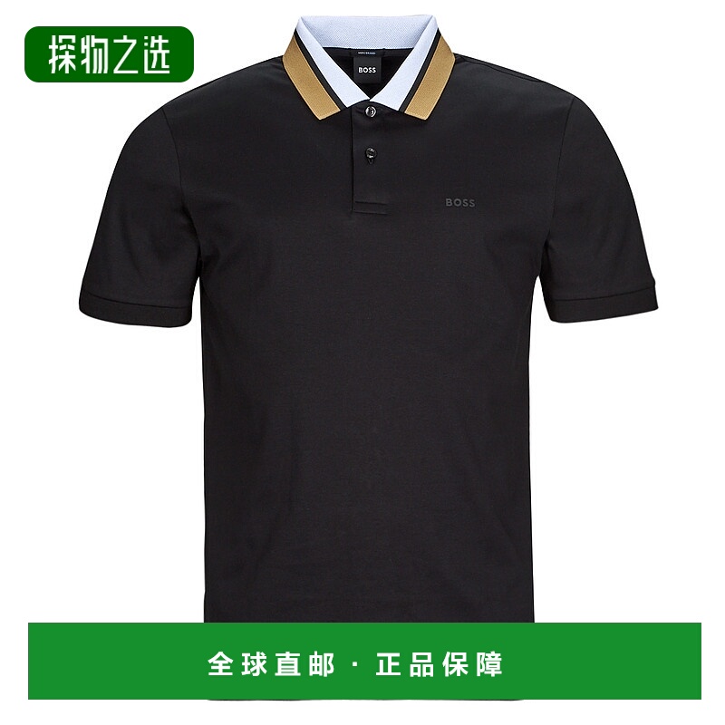 欧洲直邮BOSS 男士 PARLAY 173 短袖polo衫 黑色