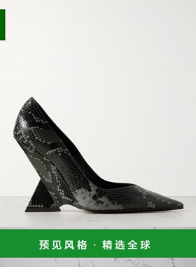 1h可退 香港直邮The Attico 女士 Cheope 蛇皮质感浅口鞋 250WSH0