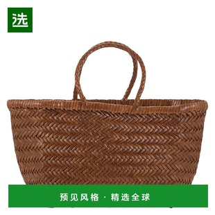 1h可退 香港直邮DRAGON DIFFUSION 女士 JUMP 三格小号编织皮革包