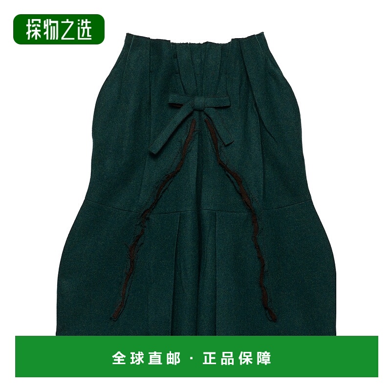 香港直邮Prada 羊毛中长半身裙 P138ZU18OYSOOOa字裙