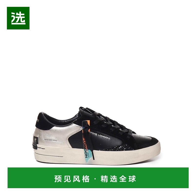 香港直邮CRIME LONDON 女士运动鞋 28104AA620 AW2025 黑色 Sneak,运动鞋new,运动休闲鞋,淘宝优惠券,粉丝福利购,淘宝优惠卷