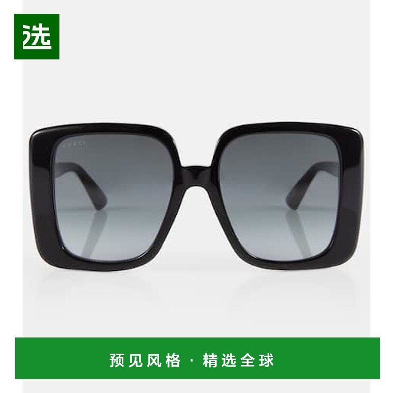 1h可退 香港直邮Gucci 古驰 女士 超大号方框太阳眼镜 000919新款
