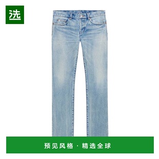 842995Y35AQ直筒裤 腰带环牛仔裤 Laurent 香港直邮Saint