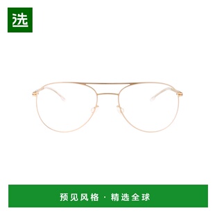 1h可退 香港直邮Mykita 女士 香槟色金色不锈钢眼镜 NIKEN