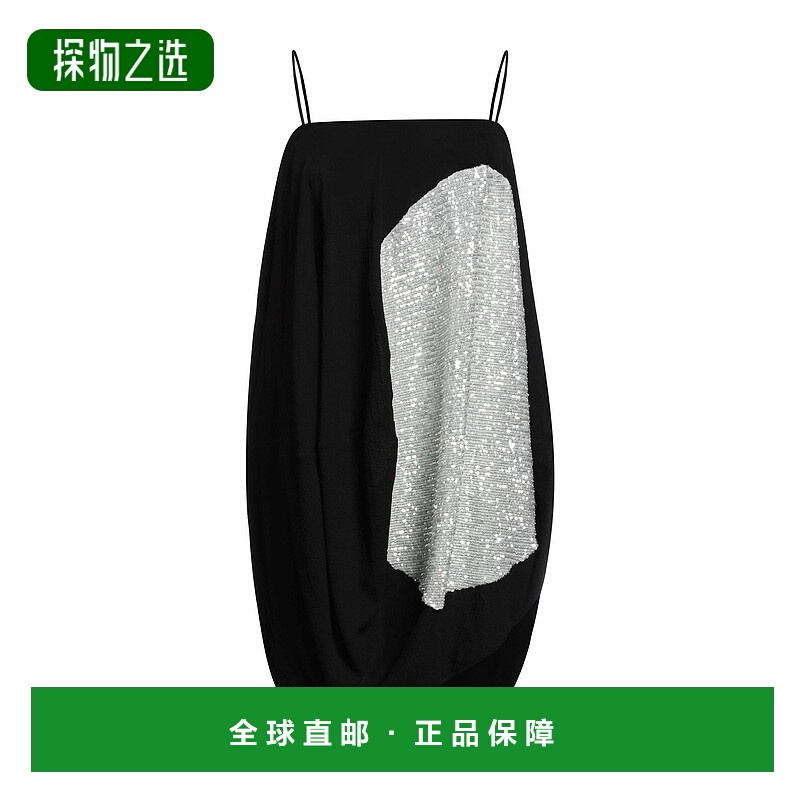 香港直邮Nina Ricci 莲娜丽姿 女士 高雅连衣裙 black黑色 舒适时