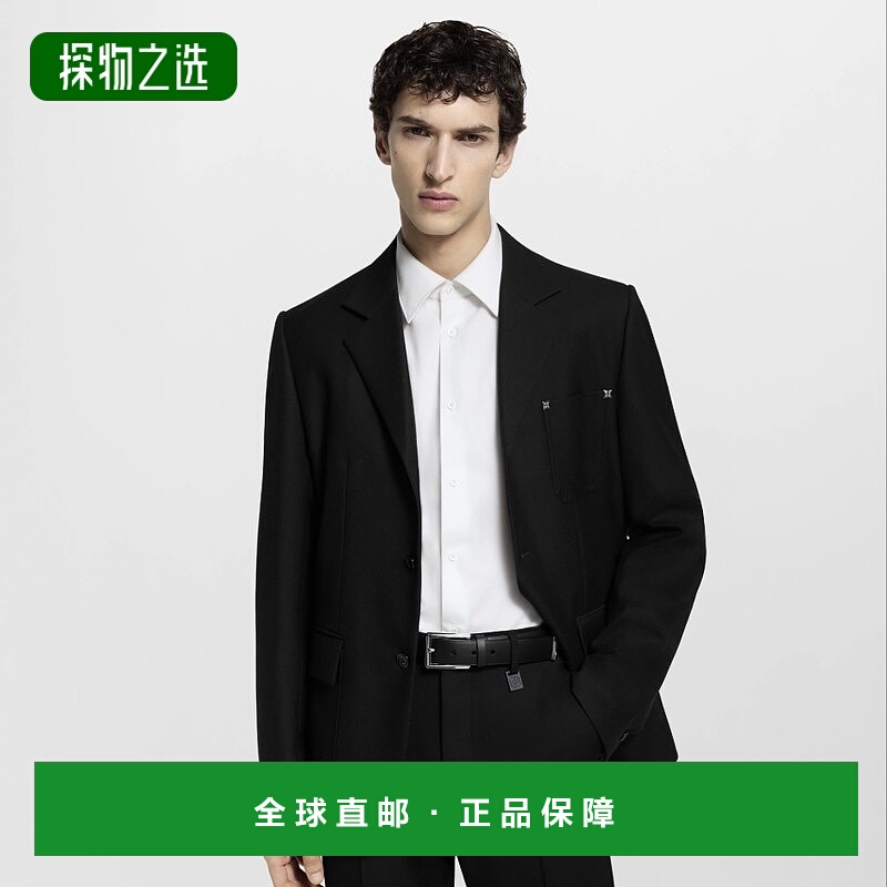 1h可退 欧洲直邮LV路易威登 男士黑色皮革腰带时尚小众高级感皮带