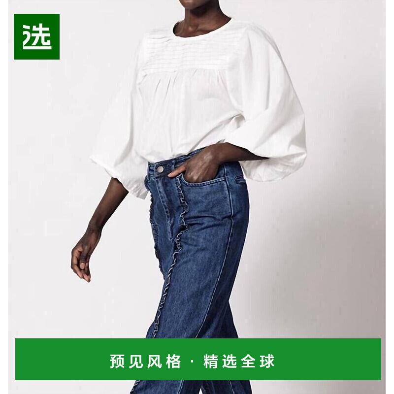【美国直邮】cleobella 女士 衬衫泡泡袖 - 实物图