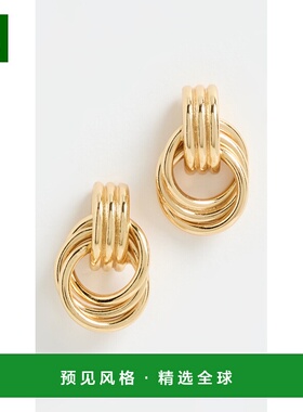 1h可退 香港直邮Anni Lu 女士 Triplet 耳环 metal金属色 舒适时