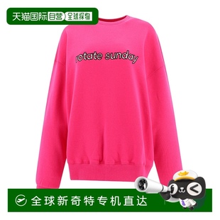香港直邮ROTATE RT1491182336Fuchsia 徽标圆领卫衣