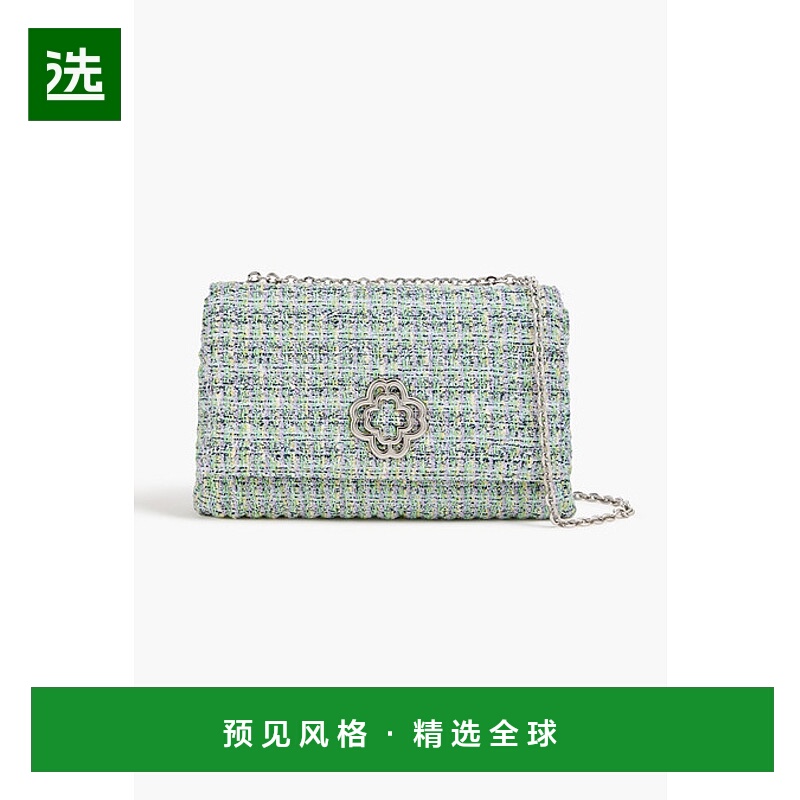 1h可退 香港直邮Maje 女士 金属感粗花呢肩包 MFASA01035MULTICOL