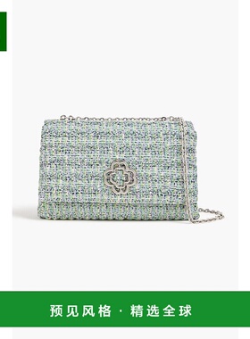 1h可退 香港直邮Maje 女士 金属感粗花呢肩包 MFASA01035MULTICOL