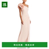 美国直邮 AQUA 单肩荷叶边绉纱礼服 1h可退 100% 独家发售
