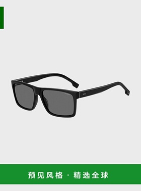 欧洲直邮HUGO BOSS雨果BOSS BLACK 带雕刻徽标黑色醋酸纤维太