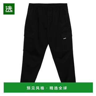 香港直邮Represent 男士休闲裤 MLM5148701 AW2025 黑色 卷边工装