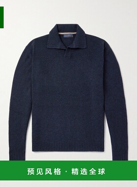 1h可退 Sease 男士 羊绒Polo毛衣 KP040XG053 blue蓝色