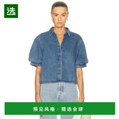 衬衫 1h可退 021DWT744 女士 翻腾袖 香港直邮Frame Denim