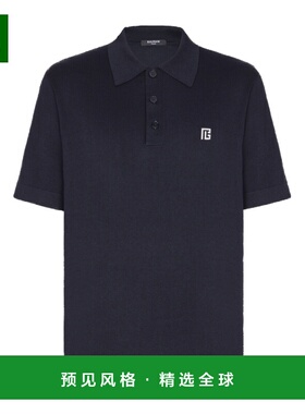 香港直邮BALMAIN 男士POLO衫 GH1GB044KJ53SIV SS2026 蓝色