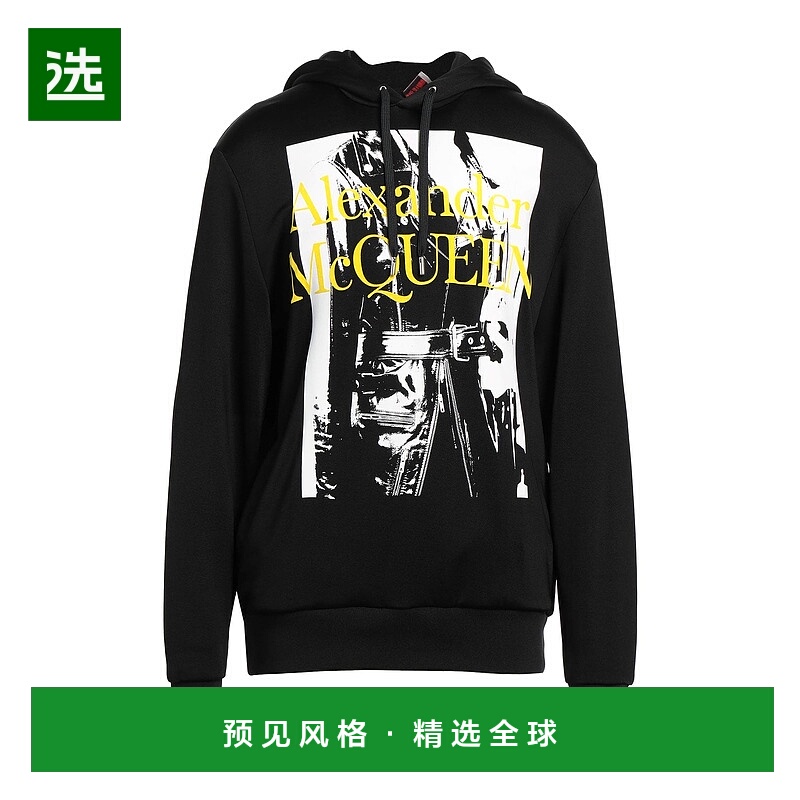 香港直邮mcqueen 亚历山大·麦昆 男士 卫衣 black黑色 舒适时尚