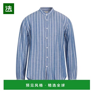 1h可退 【美国直邮】AT P CO 男装亚麻条纹衬衫 常规版型 中式立