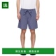棕色睡裤 1h可退 PPLSHORTS162Stri 海军蓝 香港直邮Tekla 男士